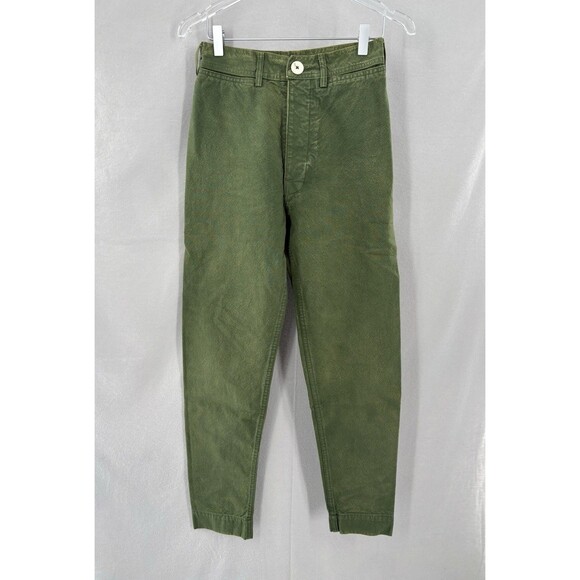 Jesse Kamm Olive Green Handy Pants Organic Cotton USA Size 2 - Picture 1 of 9